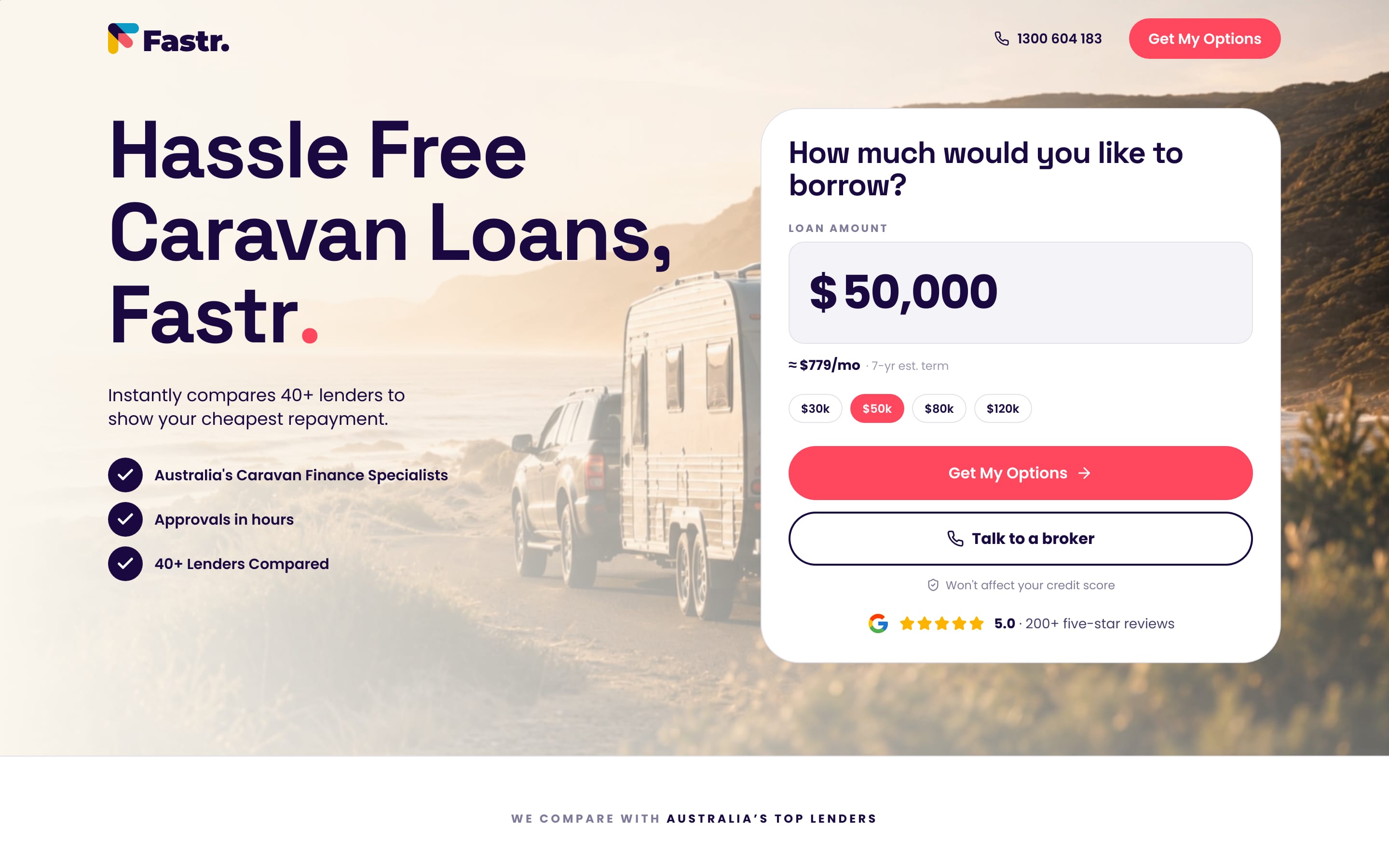 Fastr Caravan Loans